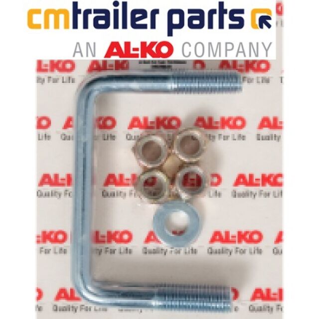 U Bolt Kit ALKO 75x50mm Drawbar Zinc Plated M12