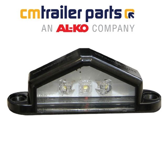 CM Number Plate Light 10-30 Multi Volt LED. Polycarbonate Lens 90x20x32mm - Submersible with Stainless fittings. 400mm Cable