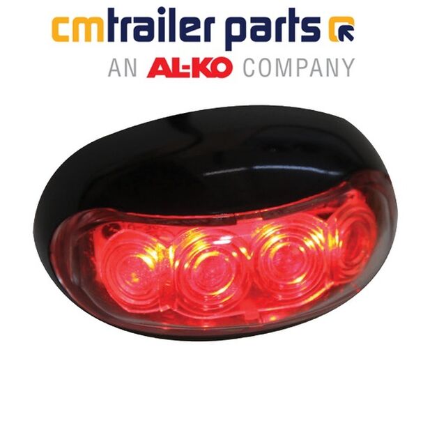 CM Marker Light AMBER 10-30 Multi Volt LED 400mm cable IP67 S/S fixings