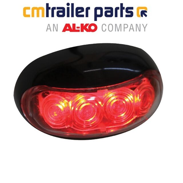 CM Marker Light AMBER/RED 10-30 Multi Volt LED 400mm cable IP67 S/S fixings